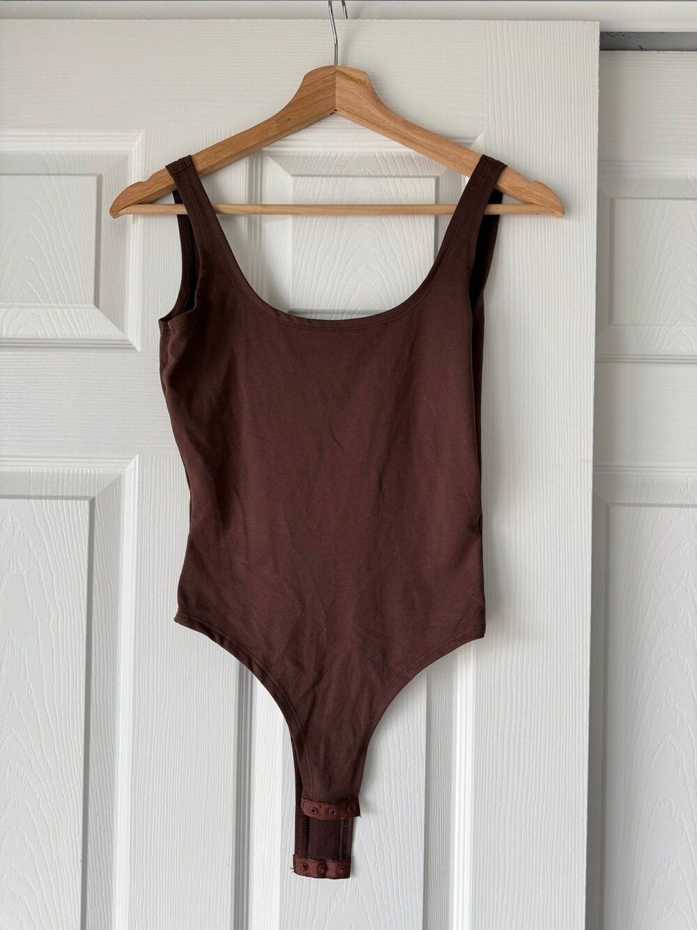 brown low back bodysuit